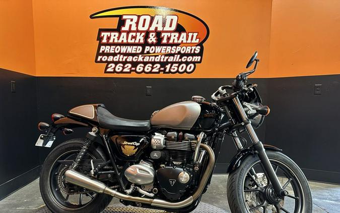 2017 Triumph Street Cup Jet BlackSilver Ice