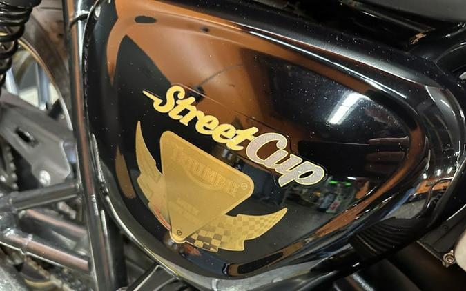 2017 Triumph Street Cup Jet BlackSilver Ice