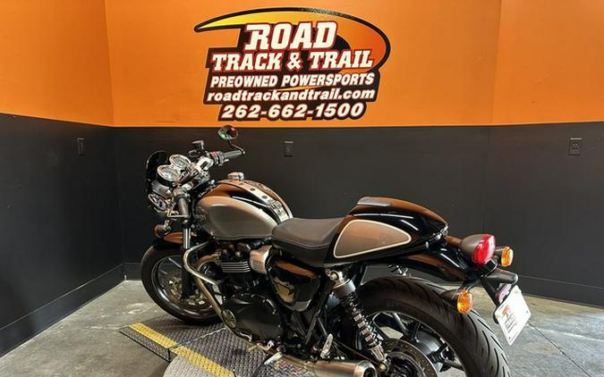2017 Triumph Street Cup Jet BlackSilver Ice