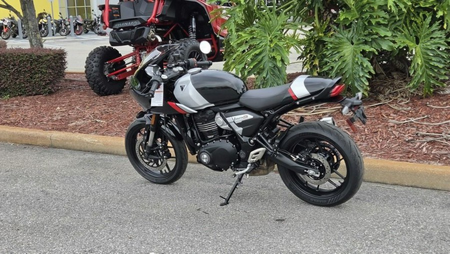 2026 Triumph Thruxton 400 Phantom Black Aluminium Silver