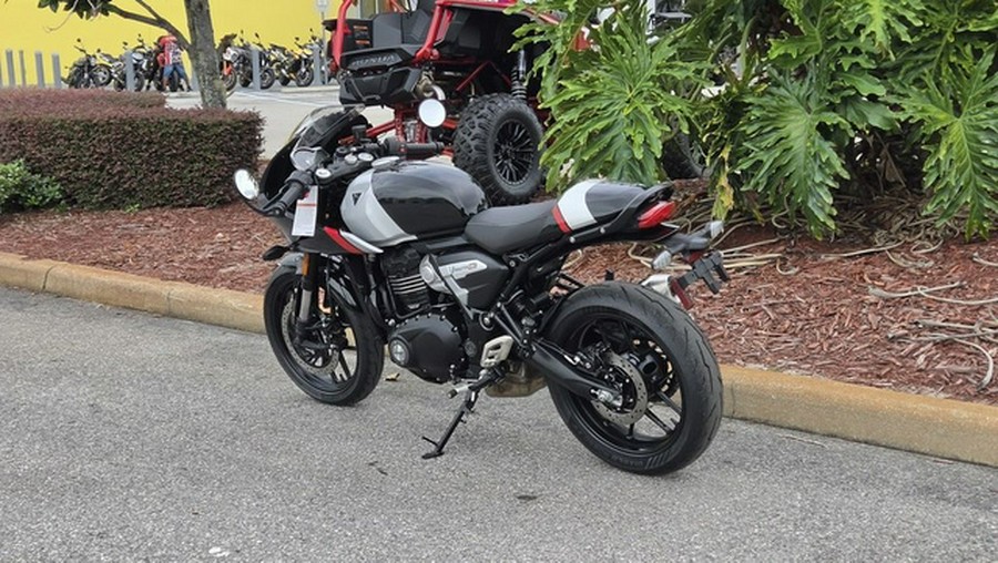 2026 Triumph Thruxton 400 Phantom Black Aluminium Silver