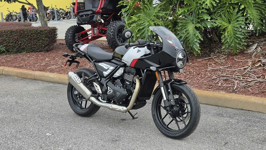 2026 Triumph Thruxton 400 Phantom Black Aluminium Silver