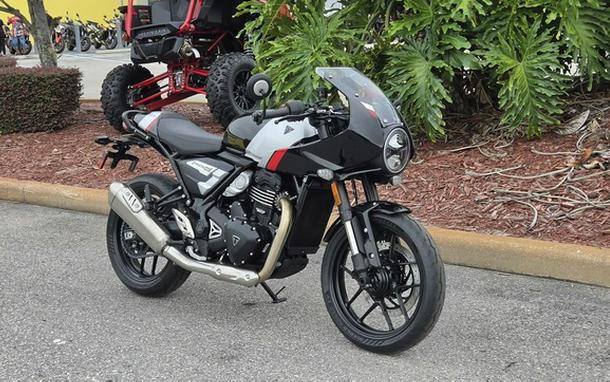 2026 Triumph Thruxton 400 Phantom Black Aluminium Silver
