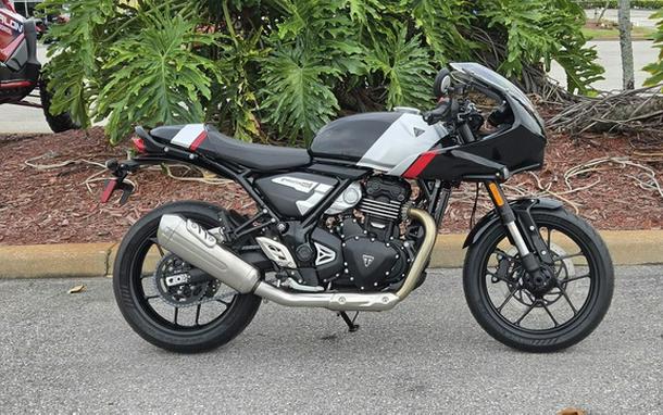 2026 Triumph Thruxton 400 Phantom Black Aluminium Silver