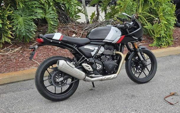 2026 Triumph Thruxton 400 Phantom Black Aluminium Silver