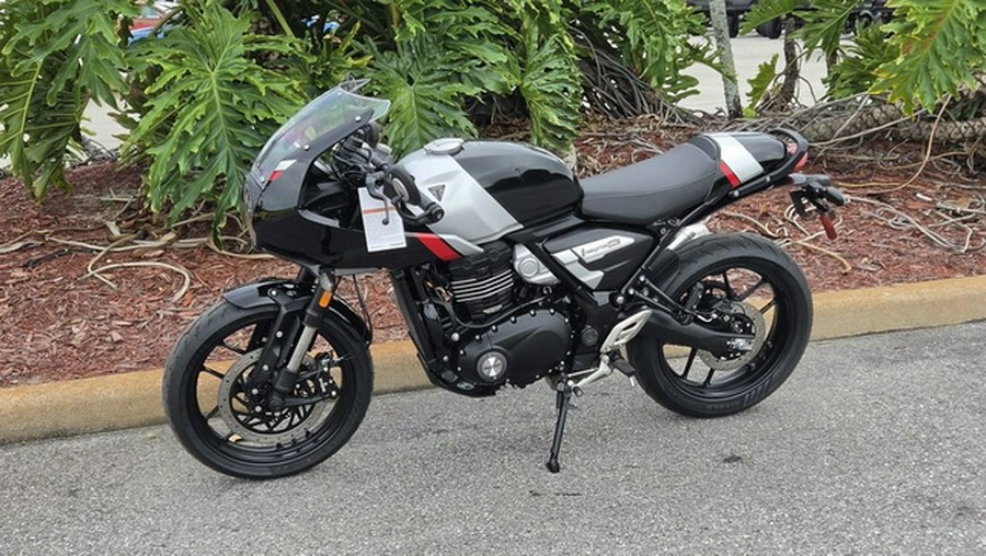 2026 Triumph Thruxton 400 Phantom Black Aluminium Silver