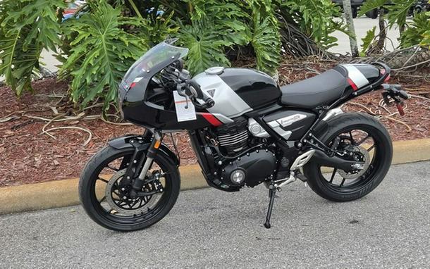 2026 Triumph Thruxton 400 Phantom Black Aluminium Silver