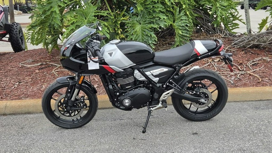 2026 Triumph Thruxton 400 Phantom Black Aluminium Silver
