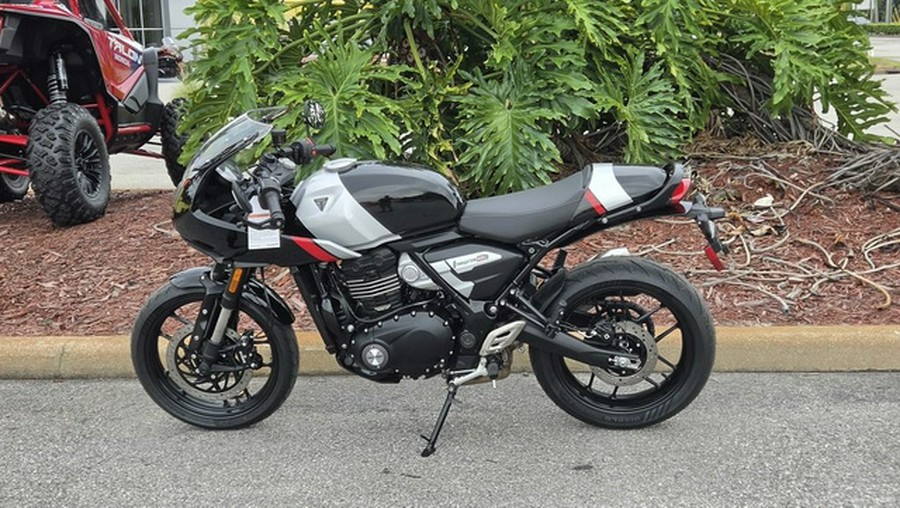 2026 Triumph Thruxton 400 Phantom Black Aluminium Silver