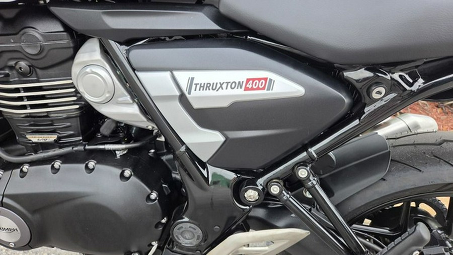 2026 Triumph Thruxton 400 Phantom Black Aluminium Silver