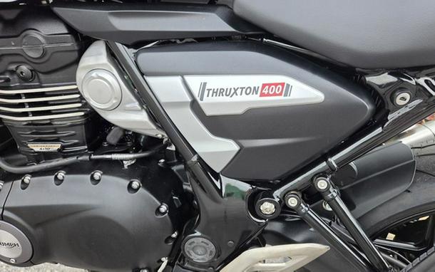 2026 Triumph Thruxton 400 Phantom Black Aluminium Silver