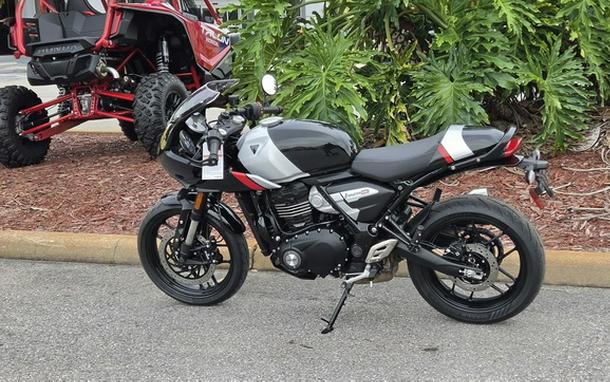 2026 Triumph Thruxton 400 Phantom Black Aluminium Silver