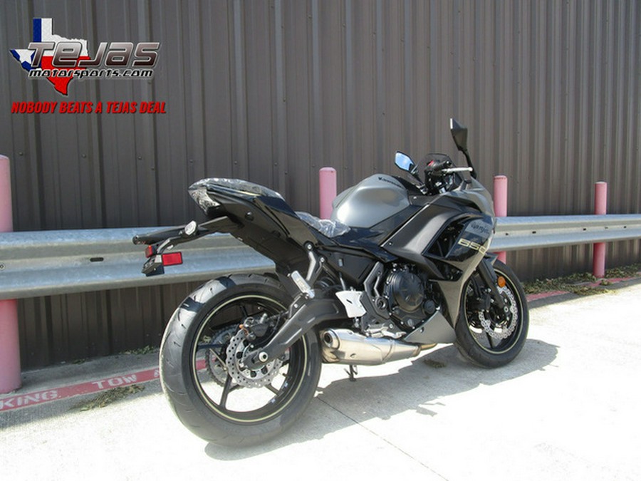 2024 Kawasaki Ninja 650 Metallic Matte Dark Gray/Metallic Spark Base