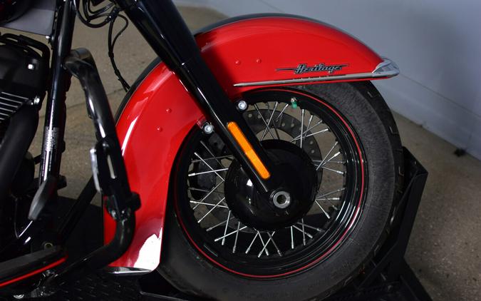 2022 Harley-Davidson Heritage Classic 114 Redline Red/Vivid Black (Black Finish w/Laced Wheels)