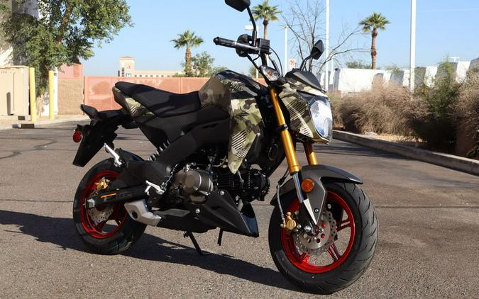 2026 Kawasaki Z125 PRO Cypher Camo Beige