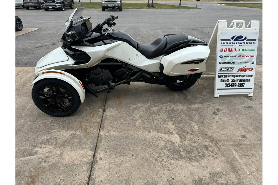 2024 Can-Am Spyder F3 T Pearl White