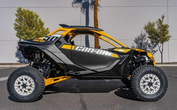 2024 Can-Am® Maverick R X RS with Smart-Shox Carbon Black & Neo Yellow