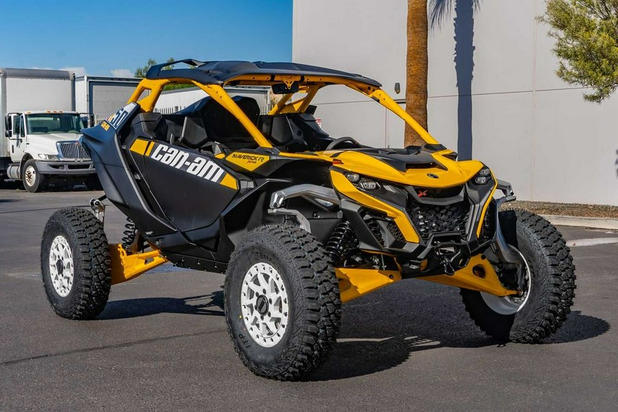 2024 Can-Am® Maverick R X RS with Smart-Shox Carbon Black & Neo Yellow