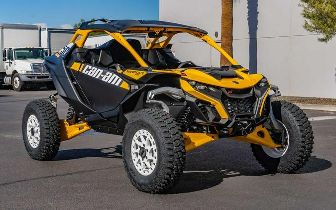 2024 Can-Am® Maverick R X RS with Smart-Shox Carbon Black & Neo Yellow