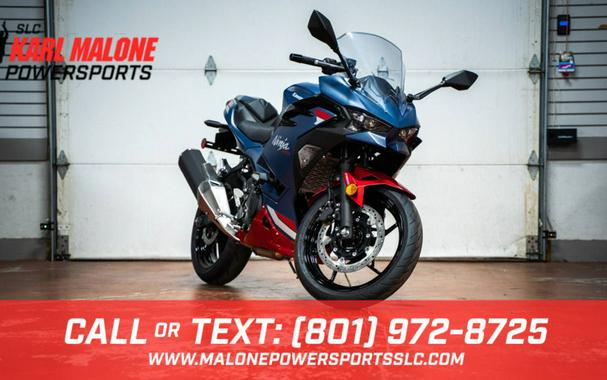 2026 Kawasaki Ninja® 500 ABS Metallic Matte Twilight Blue