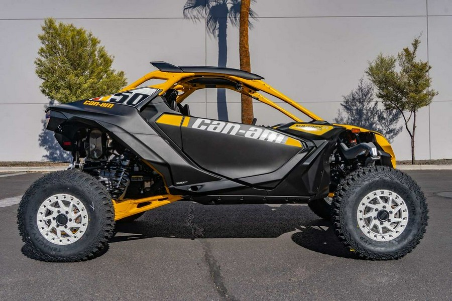 2024 Can-Am® Maverick R X RS with Smart-Shox Carbon Black & Neo Yellow