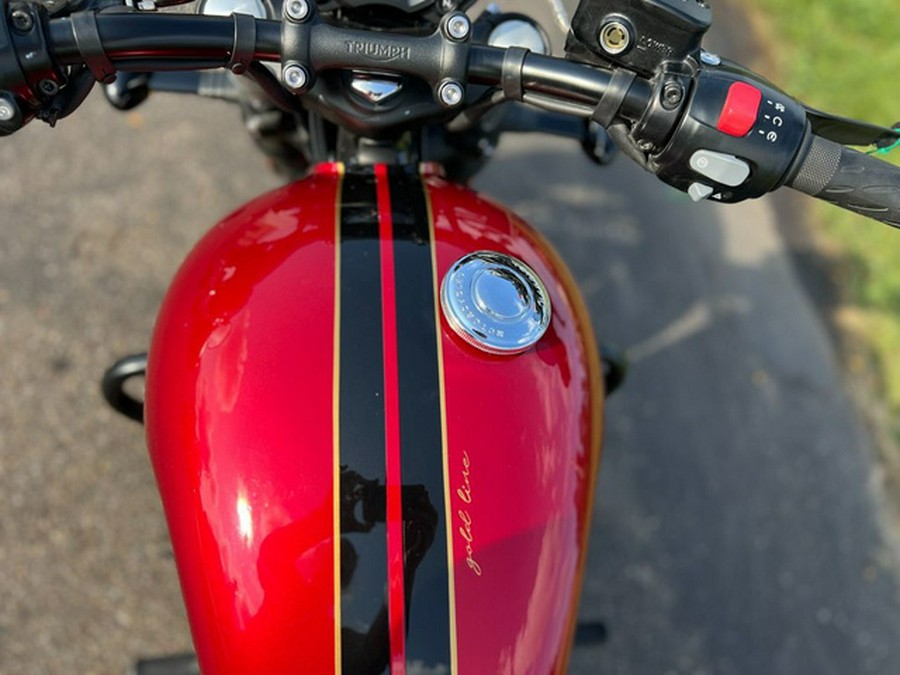 2022 Triumph Bonneville Bobber Gold Line Carnival Red/Sapphire