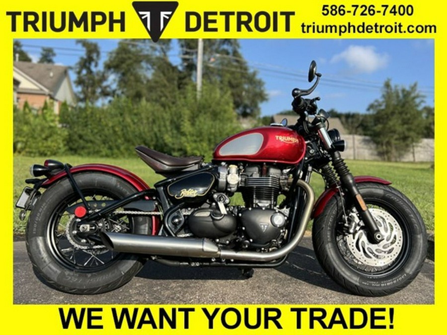 2022 Triumph Bonneville Bobber Gold Line Carnival Red/Sapphire