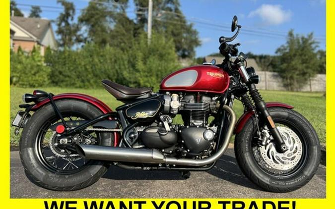 2022 Triumph Bonneville Bobber Gold Line Carnival Red/Sapphire