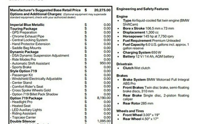 2026 BMW R 1300 GS