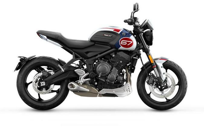 2024 Triumph Trident 660 Triple Tribute Edition Snowdonia White