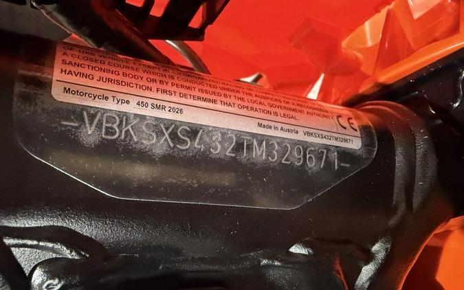 2026 KTM 450 SMR