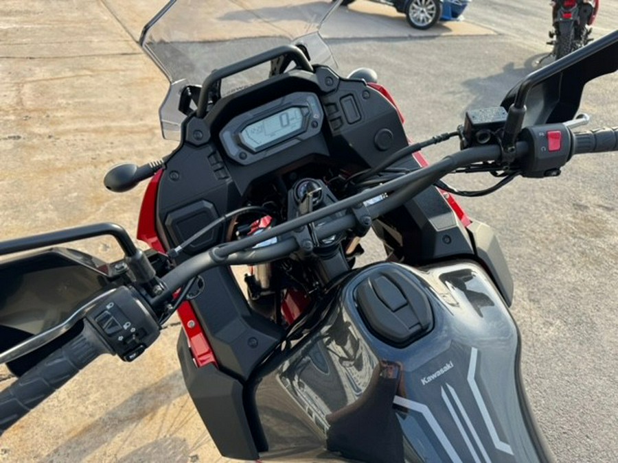 2024 Kawasaki KLR 650 S Firecracker Red/Metallic Carbon Gray