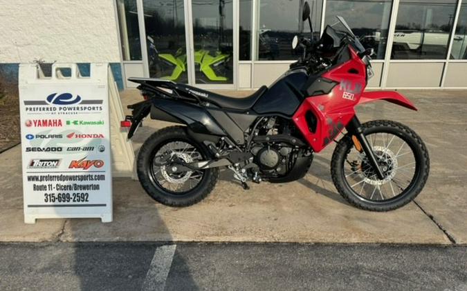 2024 Kawasaki KLR 650 S Firecracker Red/Metallic Carbon Gray