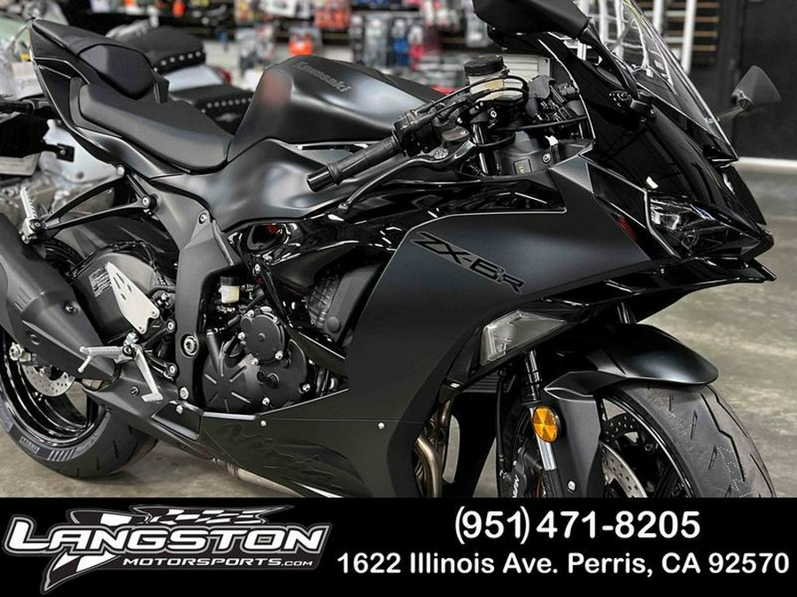 2024 Kawasaki Ninja® ZX™-6R ABS Metallic Flat Spark Black/Ebony