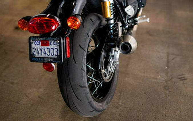 2020 Triumph Thruxton RS Matt Storm Grey and Silver Ice