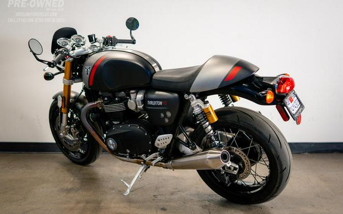 2020 Triumph Thruxton RS Matt Storm Grey and Silver Ice