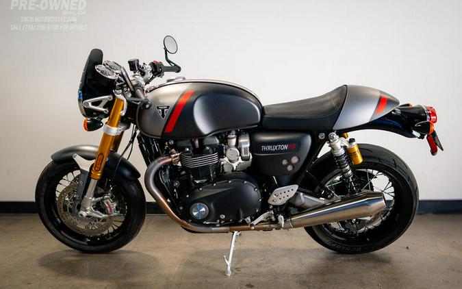 2020 Triumph Thruxton RS Matt Storm Grey and Silver Ice