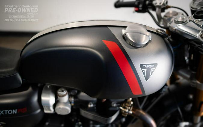 2020 Triumph Thruxton RS Matt Storm Grey and Silver Ice