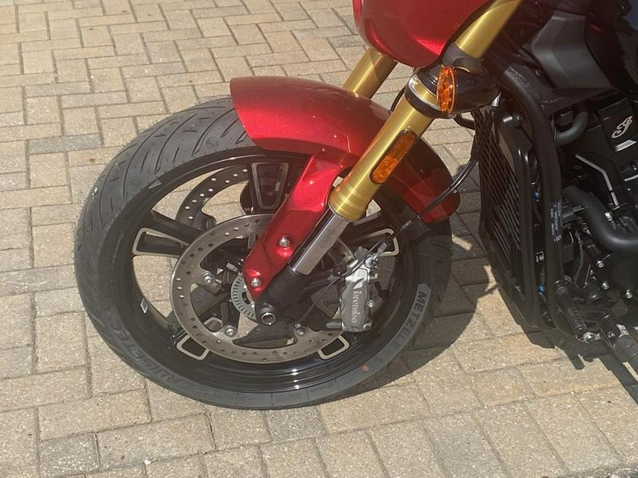 2025 Indian Motorcycle® 101 Scout® Sunset Red Metallic with Graphics