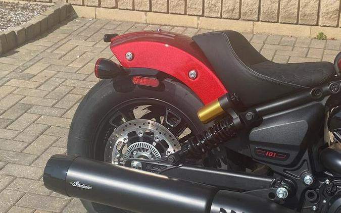 2025 Indian Motorcycle® 101 Scout® Sunset Red Metallic with Graphics