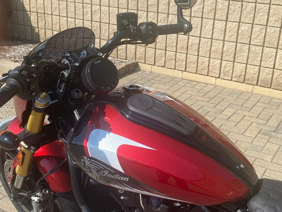 2025 Indian Motorcycle® 101 Scout® Sunset Red Metallic with Graphics