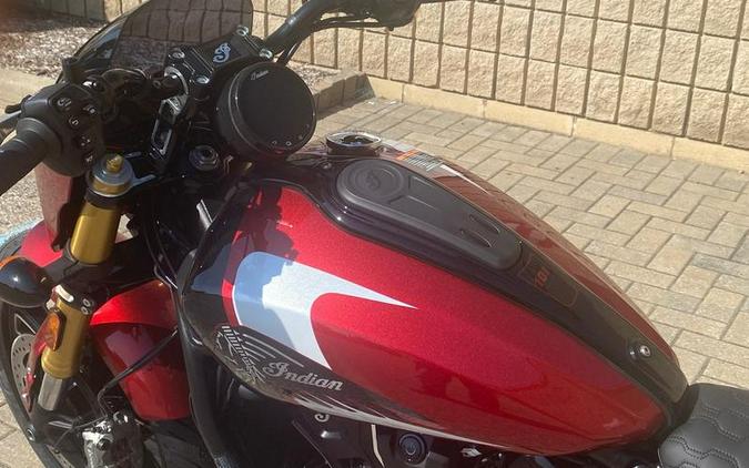 2025 Indian Motorcycle® 101 Scout® Sunset Red Metallic with Graphics