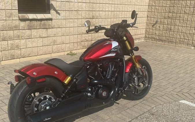2025 Indian Motorcycle® 101 Scout® Sunset Red Metallic with Graphics