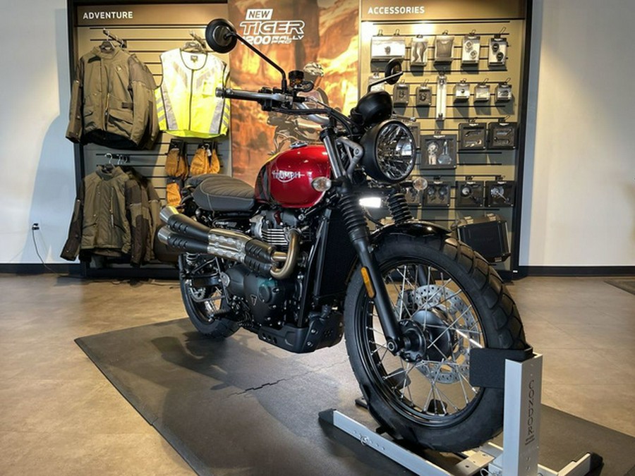 2023 Triumph Scrambler 900 Carnival Red / Jet Black