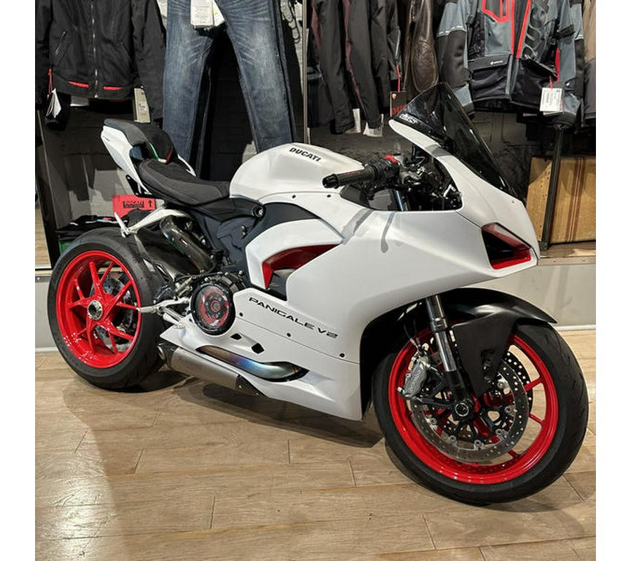 2023 Ducati Panigale V2 White Rosso Livery