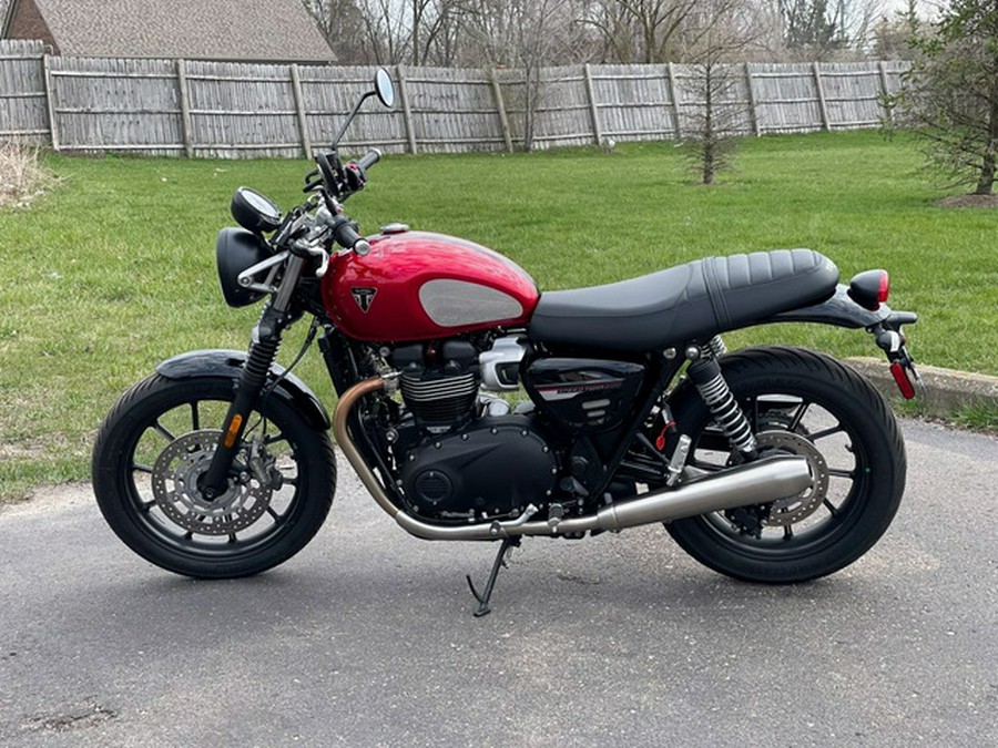 2023 Triumph Speed Twin 900 Chrome Edition Red Hopper