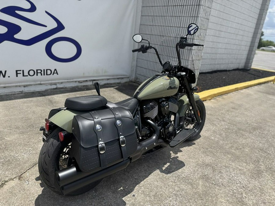 2025 Indian Super Chief Dark Horse Moss Green