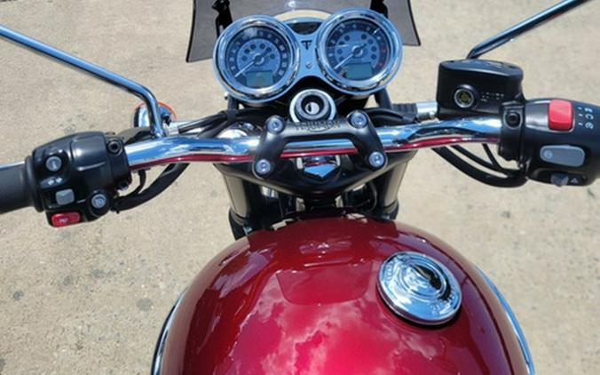 2022 Triumph Bonneville T120 Cordovan Red/Silver Ice