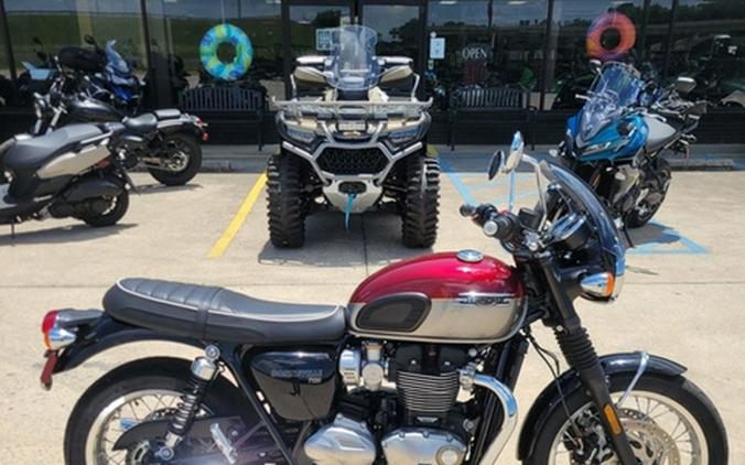 2022 Triumph Bonneville T120 Cordovan Red/Silver Ice