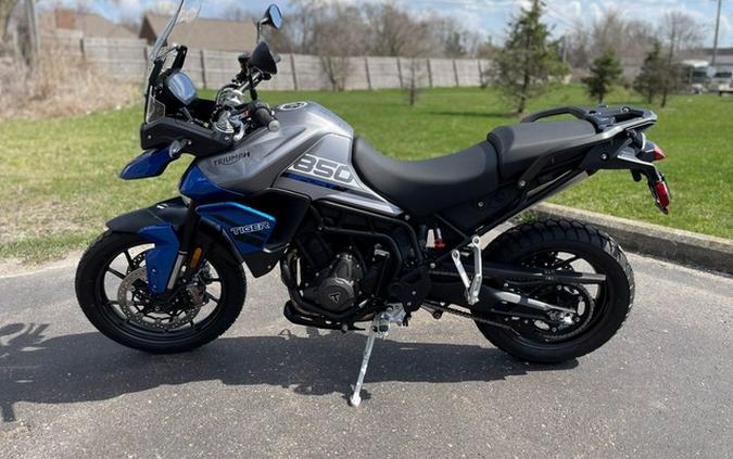 2023 Triumph Tiger 850 Sport Graphite Caspian Blue